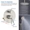 Kibi Circular Pressure Balanced Ceiling Mounted 2-Function Shower System w Rough In Valve Brushed Nickel KSF408BN - alternate 7